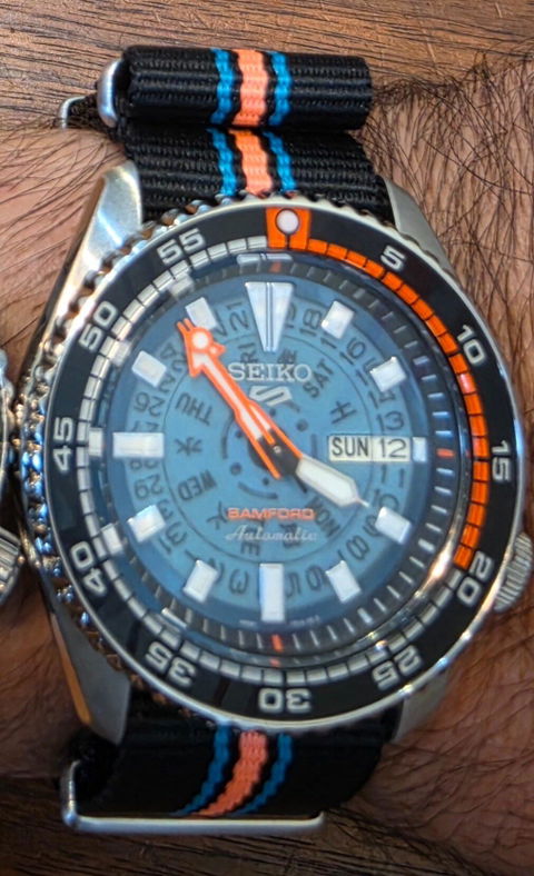 Seiko NH36A Kanji: White Luminous Day-Date Automatic Movement (3:80" Position)