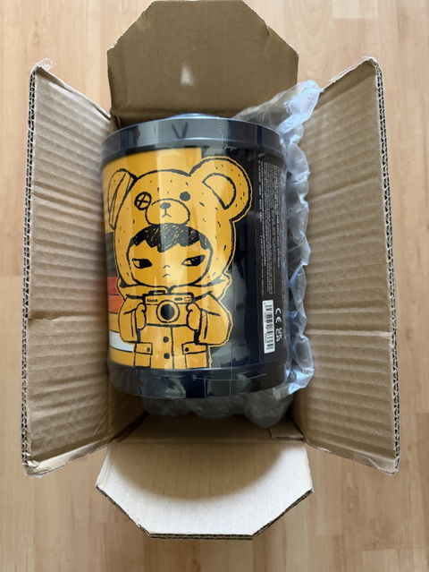 POP MART Hirono × Kodak Little Bear Vinyl Plush Pendant Hanging Card