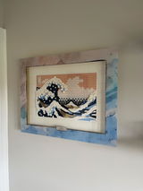 Wall Mounted Display Case for LEGO Art Hokusai - The Great Wave