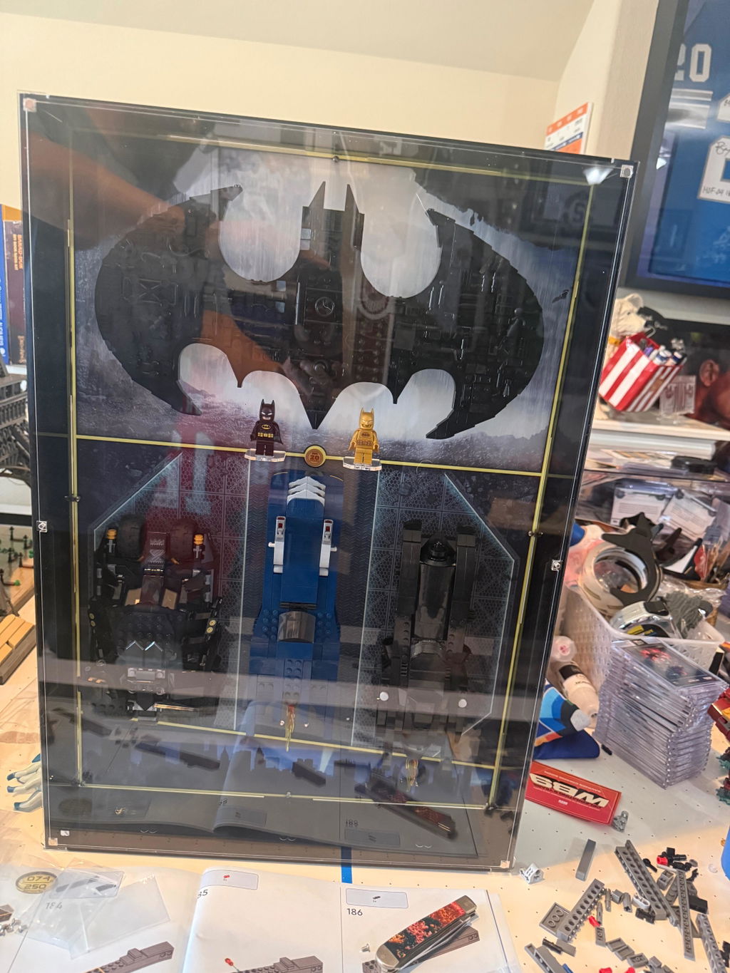 Limited Edition Wall Mounted Display Case for LEGO® Batman™ Logo & Cars (76330) (76332) (76333) (76331)