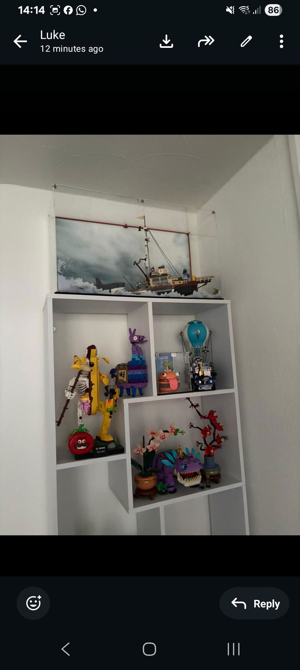 Display Case for LEGO® Ideas Jaws (21350)