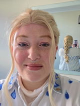 Blonde Braided Lace Front Synthetic Wig LF2509
