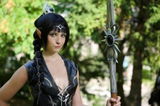 Baldur's Gate 3 Shadowheart Black Straight Synthetic Hair Wig With Ponytail Extension TB1662