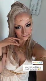 Pastel Blondish Grey Braided Yaki Lace Front Synthetic Wig LF2193