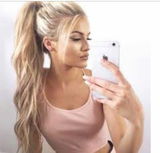 Long Wavy Ponytail Hair Drawstring Ponytail Extension