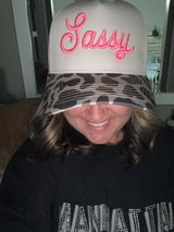 Custom Cursive Puff Embroidered Hat