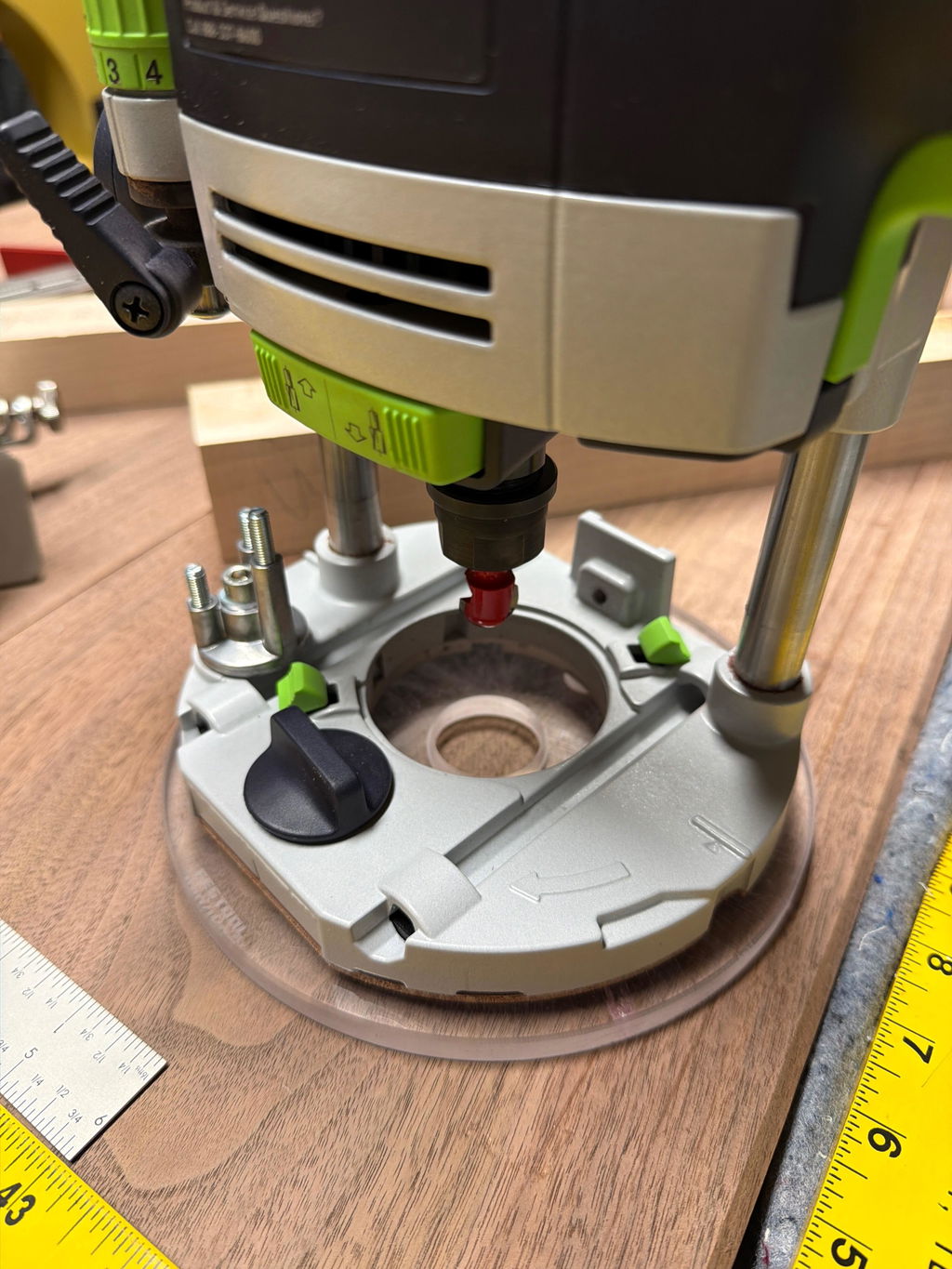 FullFit Pro™ 7in Round Base Plate - Festool OF 1010 REQ-F and 1400 EQ-F Router