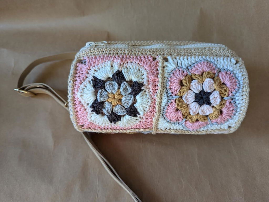 Woolique Studio Cylindrical Bucket Bag Crochet Kit - Beginner Friendly DIY Purse, Video Tutorials