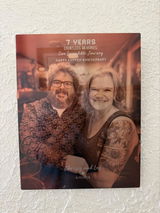Custom 7th Anniversary Copper Gift – Personalized Photo on Metal Print, Printed on Aluminum