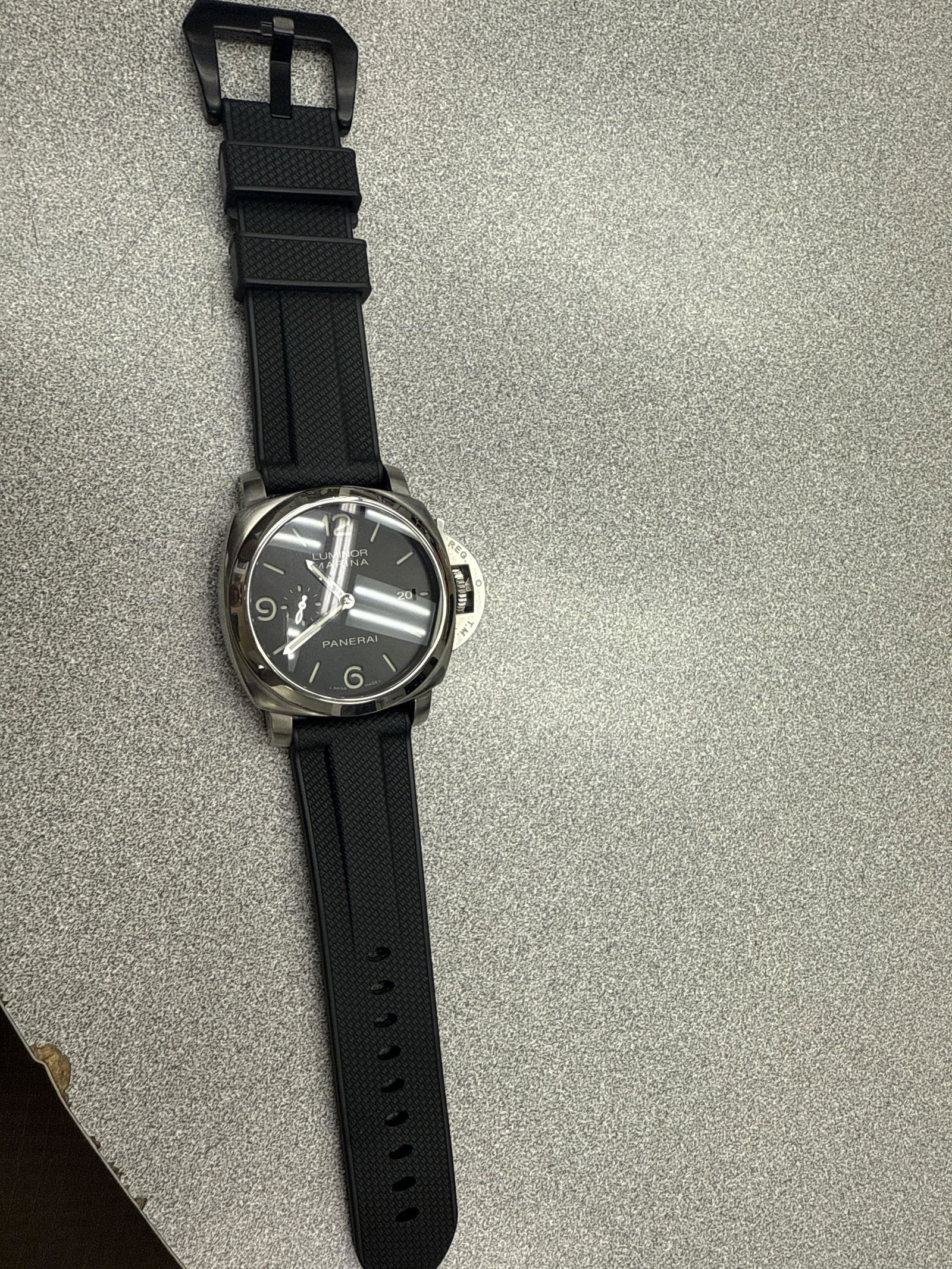 Black Vertech FKM Rubber Strap for Panerai 22mm, 24mm & 26mm