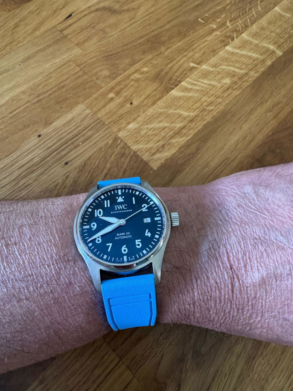 IWC Rubber Strap Capri Blue | Quick-Release & Waterproof