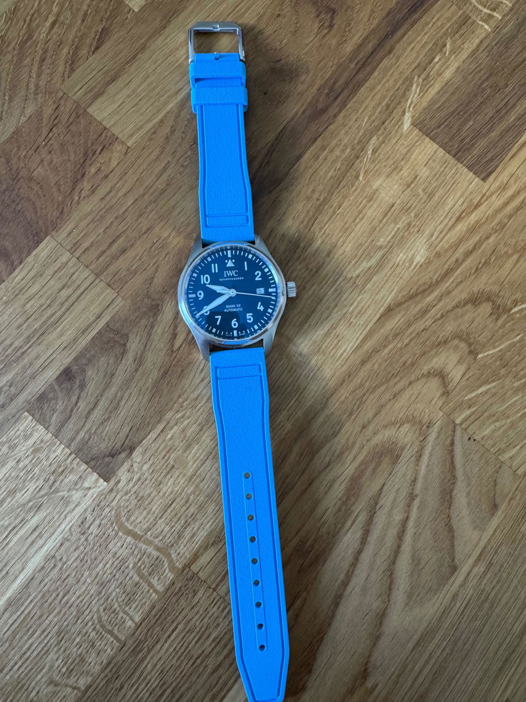 IWC Rubber Strap Capri Blue | Quick-Release & Waterproof