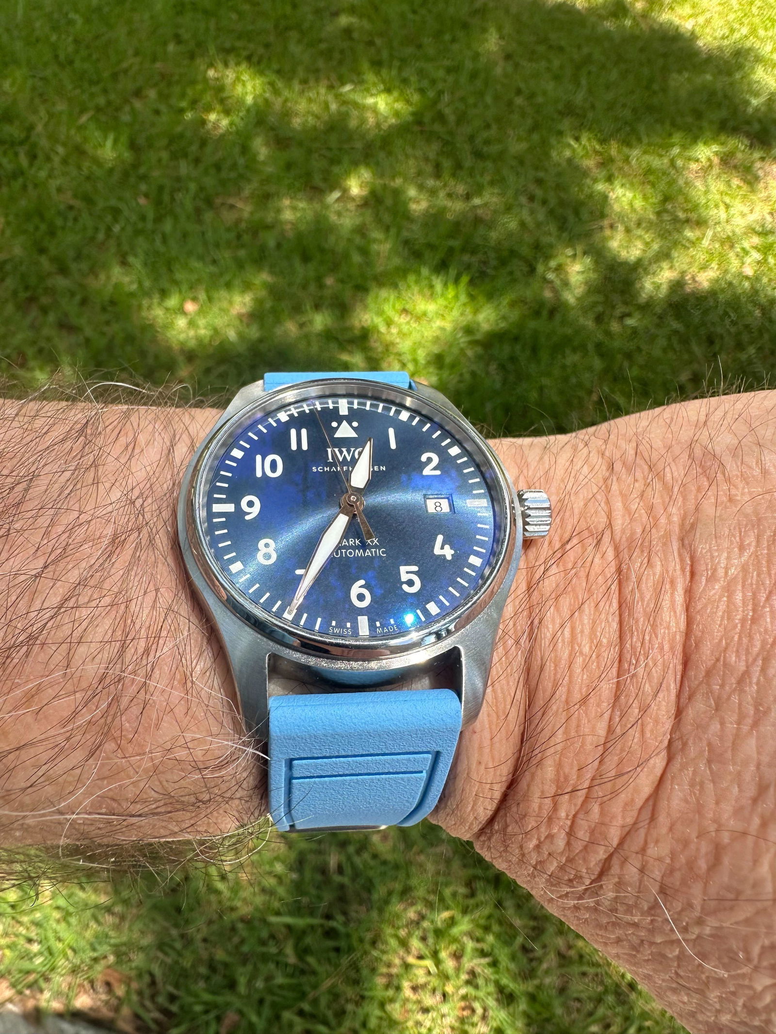 IWC Rubber Strap Capri Blue | Quick-Release & Waterproof