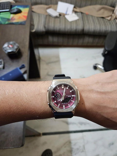 GM-2160 Burgundy Silver - Strap