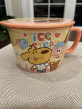Ice Cream Puppy Large Ceramic Ramen Bowl - 1000ML with Gift Box