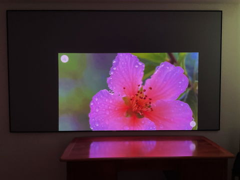 Wupro Cinema Gallery Soft Gray Matte Fixed Frame Projector Screen For Long Throw &Short Throw & UST