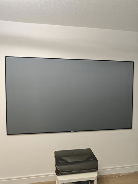 Wupro Cinema Gallery Enhance Gain CLR ALR Fixed Frame projector Screen For UST Projector