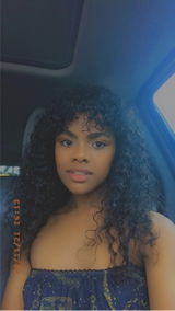 Wig With Bangs Wet and Wavy Human Hair Glueless Wigs Bouncy Curls Black Hair