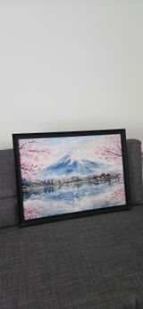Il Respiro del Monte Fuji Premium Matte Paper Poster