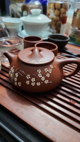 Yixing Zisha Teapot [Plum Blossom Jingzhou Shi Piao] (Dahongpao - 180ml)