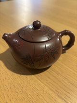 Full Handmade Yixing Zisha Teapot [Bamboo Xishi] (Di Cao Qing - 250ml)