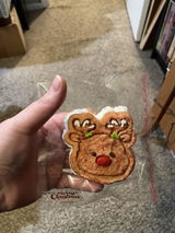 YOYOSQUISHY Christmas Reindeer Cookies Soft Muddy Texture Taba Squishy Toy