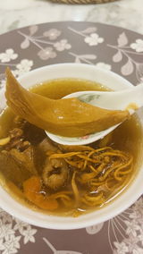 Agaricus Blazei Mushroom, Conch & Cordyceps Flower Soup
