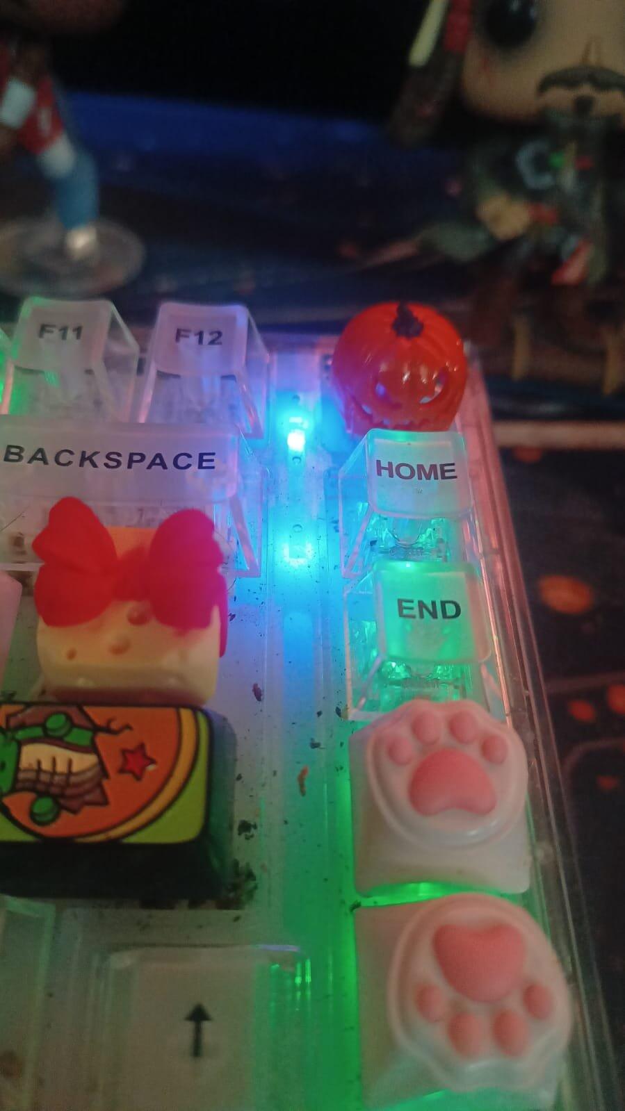 YUNZII Handmade Pumpkin Keycaps