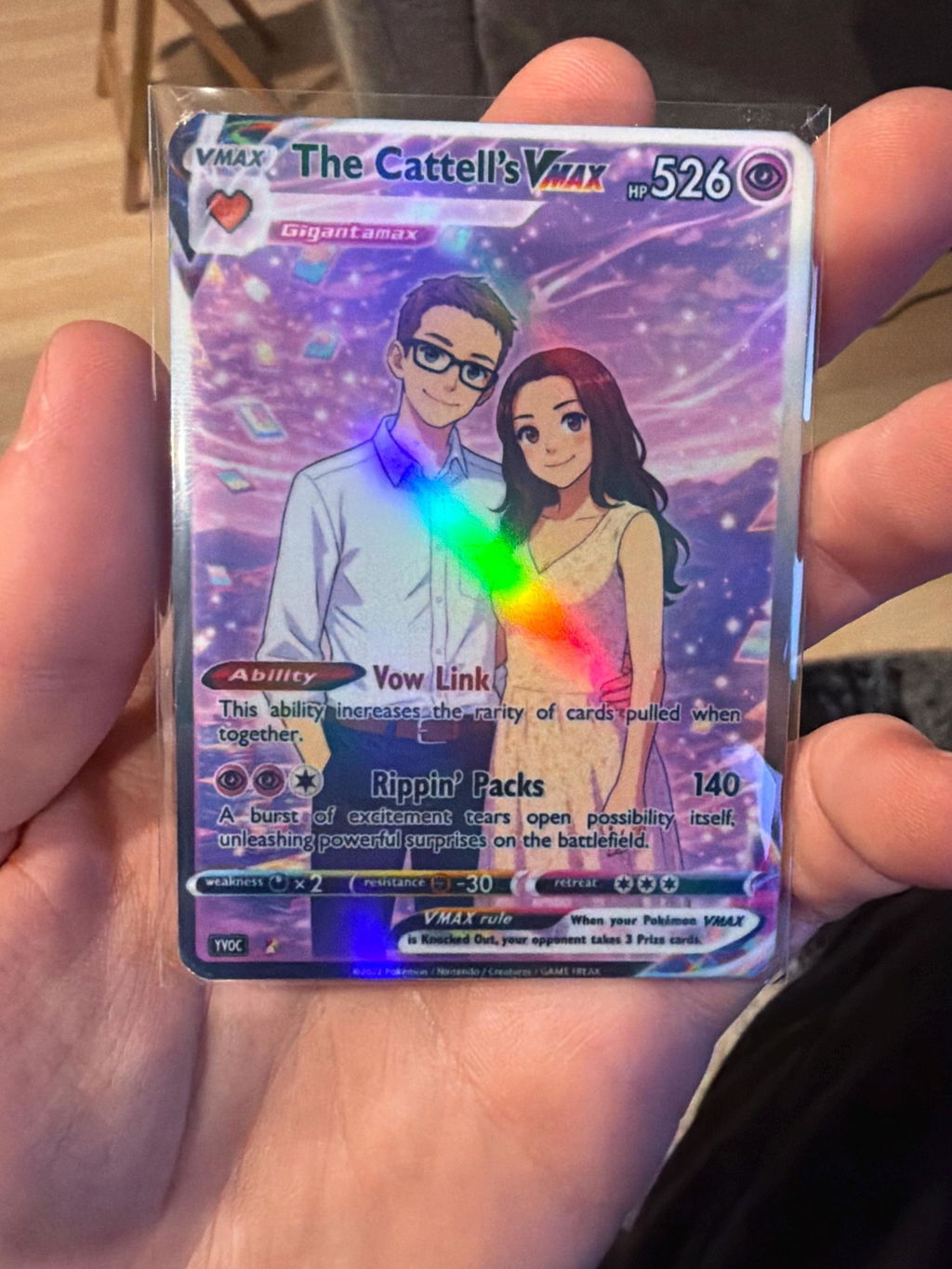 Custom Pokémon Card — Couples