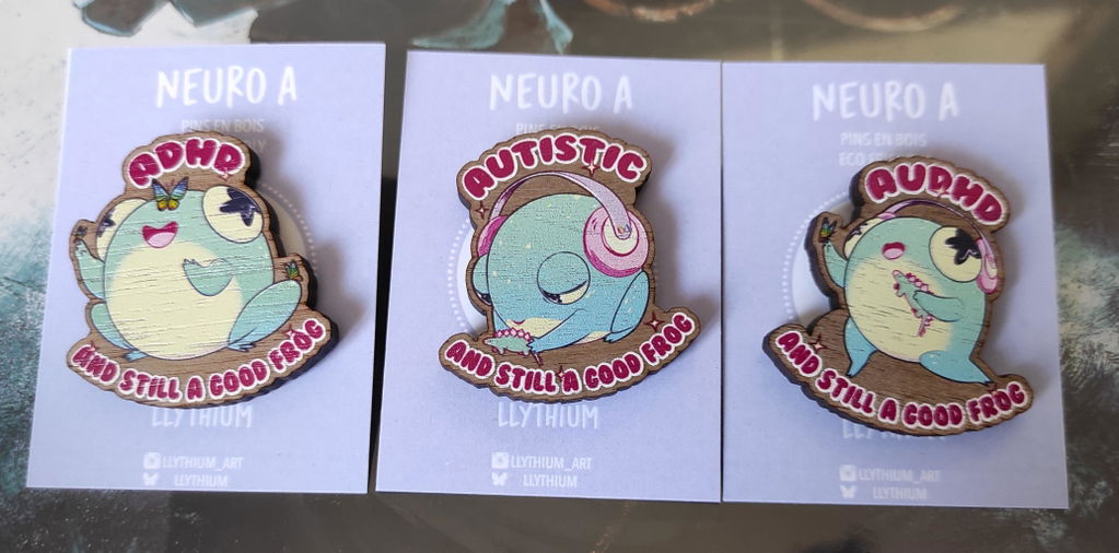 Wooden Pin Badges