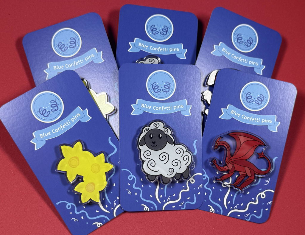 Double Layered Acrylic Pins