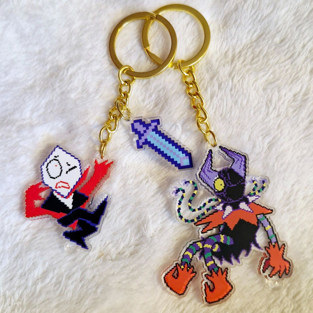Double Layered Clear Acrylic Keychains