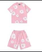 Conjunto verano lacoste rosa logo en pecho