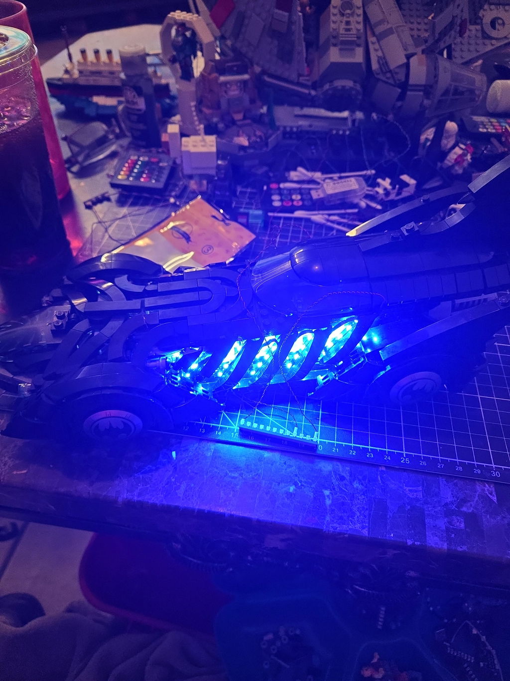 Light Kit for Forever Batmobile #76304 (Blue Ver.)