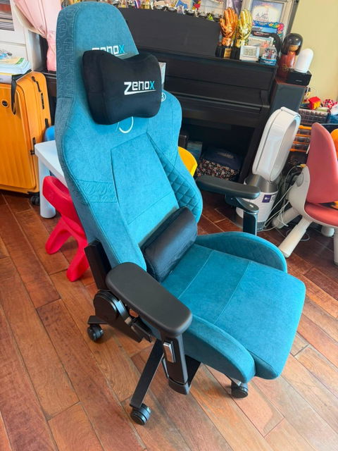 Zenox Jupiter Mk-2 Gaming Chair (Davis Fabrics / Peacock Turquoise)