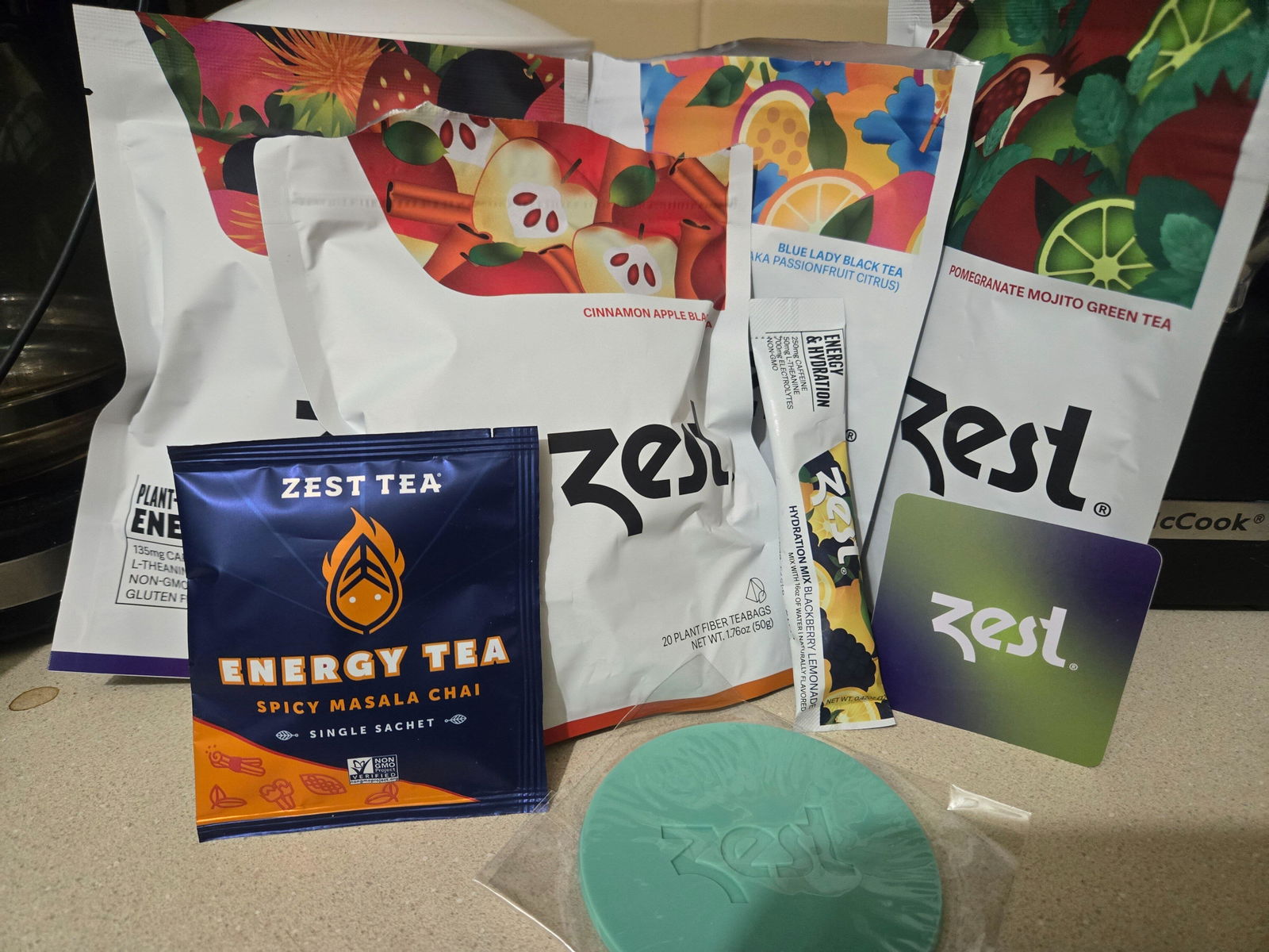 Zest Blue Lady Plant-Powered Energy - High Caffeine Tea Bags