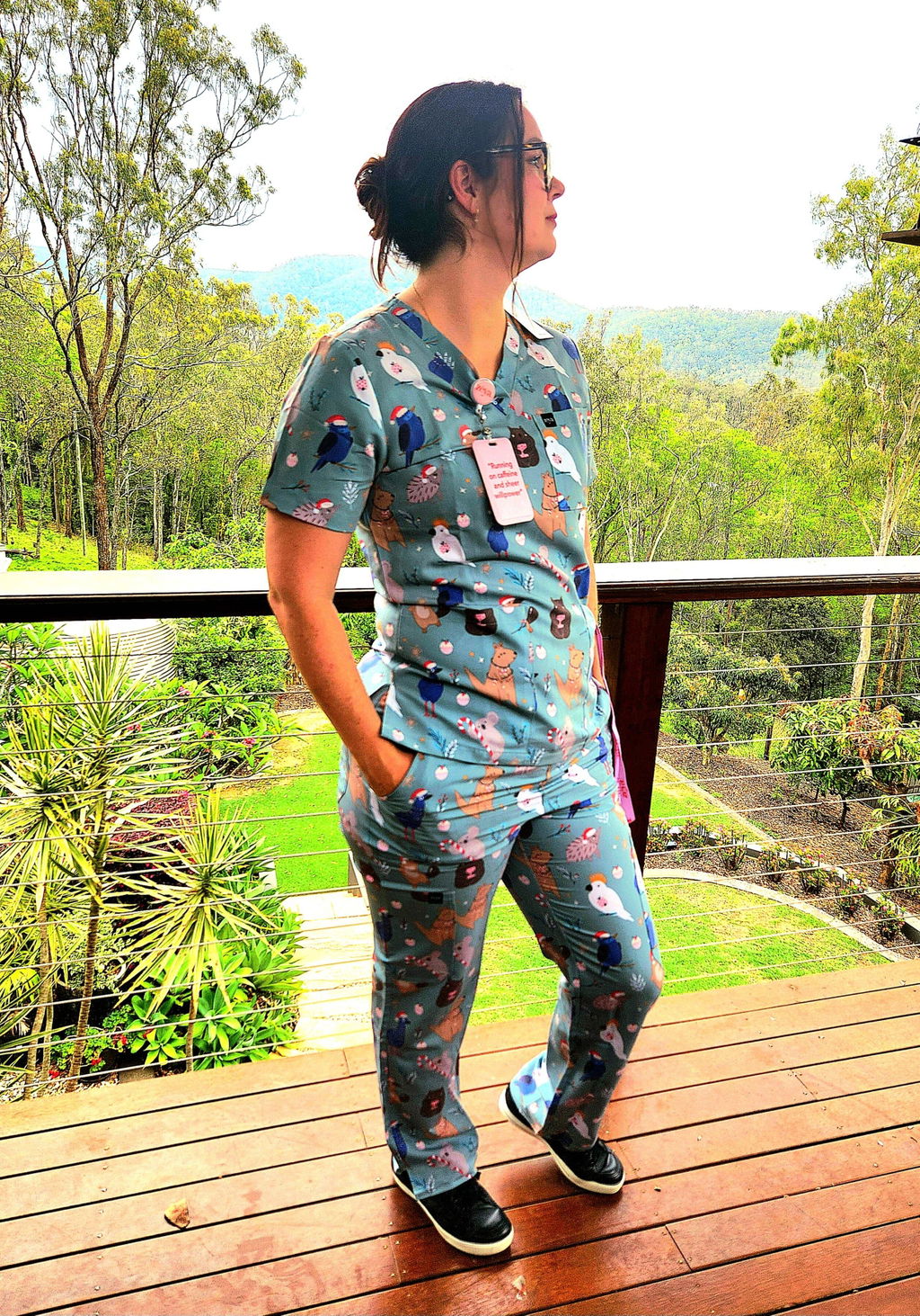 Native Christmas Scrub Set