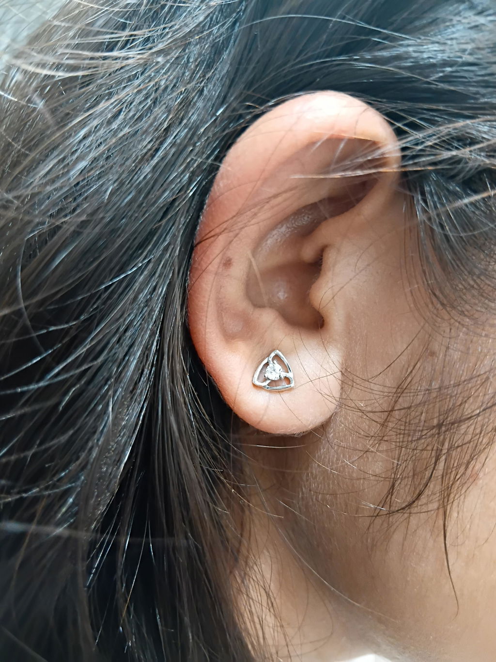 Tribhuj Stud Earrings